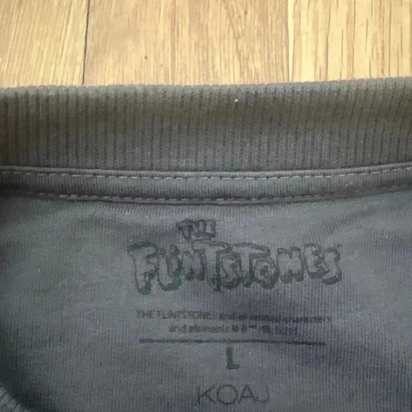The Flintstones Men's Sweatshirt Gray Size L - Picture 3 of 5